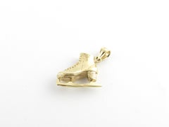 14 Karat Yellow Gold Ice Skate Charm