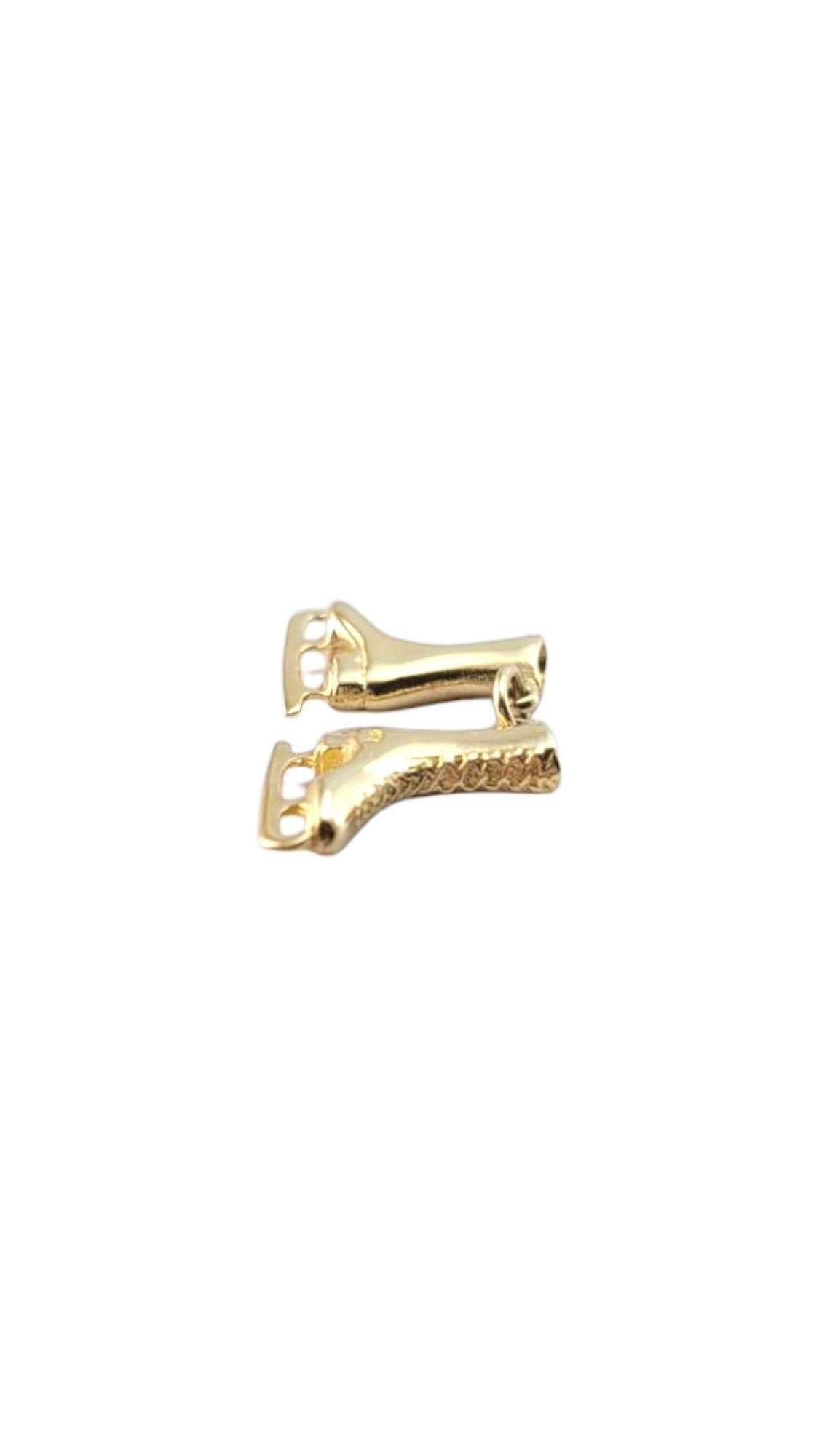 Charm per pattini da ghiaccio in oro giallo 14 carati #21325 in vendita 1
