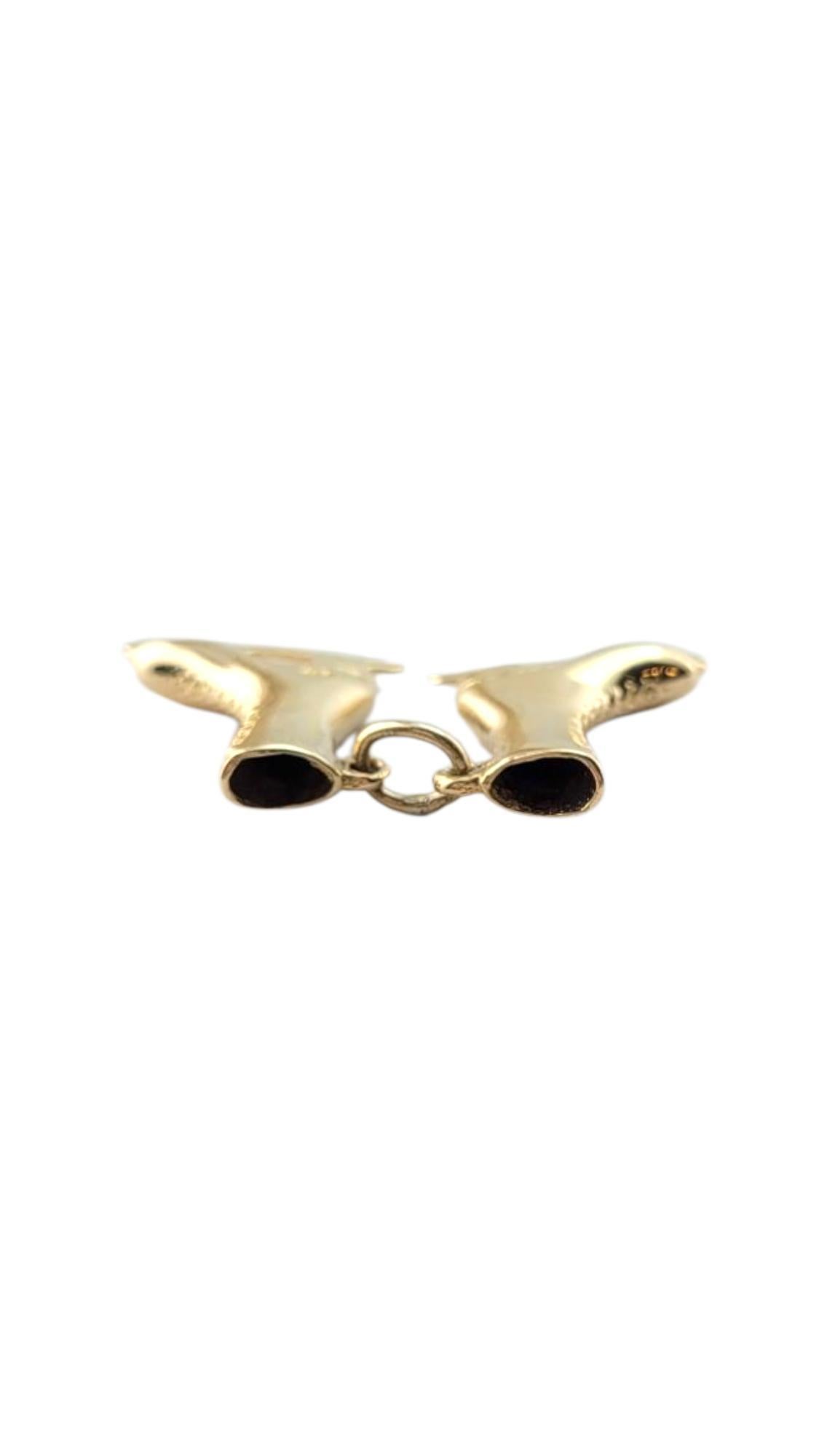 Charm per pattini da ghiaccio in oro giallo 14 carati #21325 in vendita 2