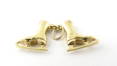 14 Karat Yellow Gold Ice Skates Charm