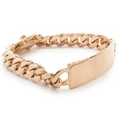 18 Karat Rose Gold ID Bracelet