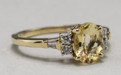 14 Karat Yellow Gold Imperial Topaz Statement Ring