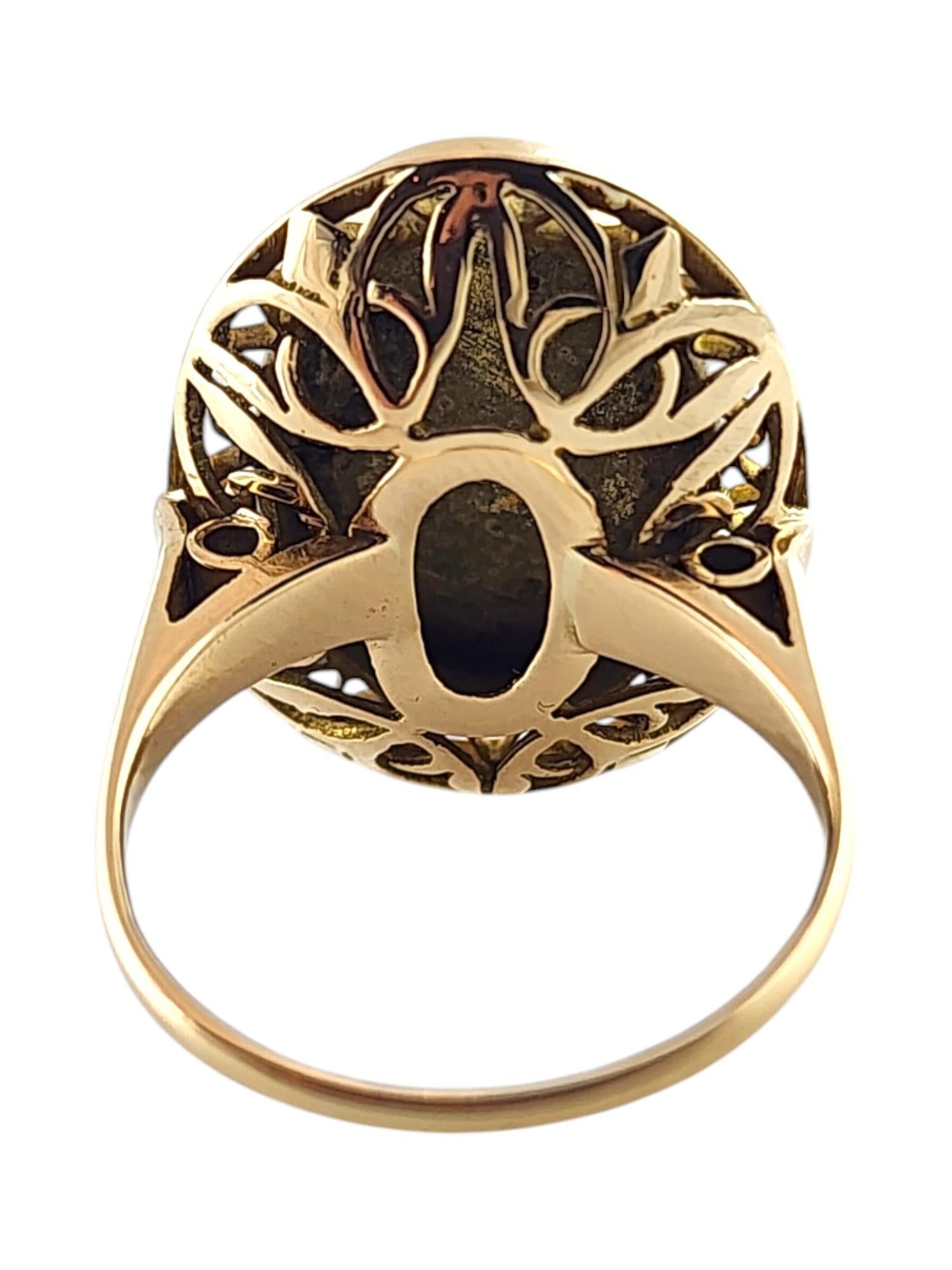 Women's 14 Karat Yellow Gold Intaglio Ring Size 5.25 #19390
