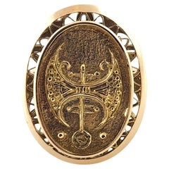 14 Karat Yellow Gold Intaglio Ring Size 5.25 #19390