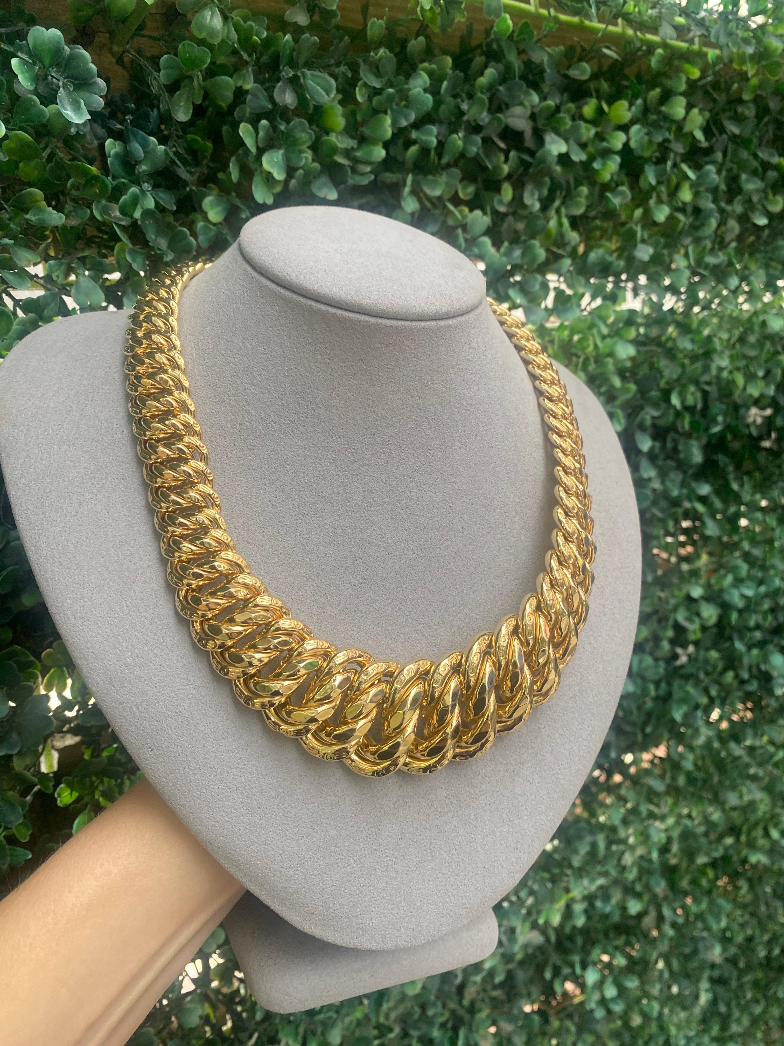 Collier italien en or jaune 14 carats en vente 7