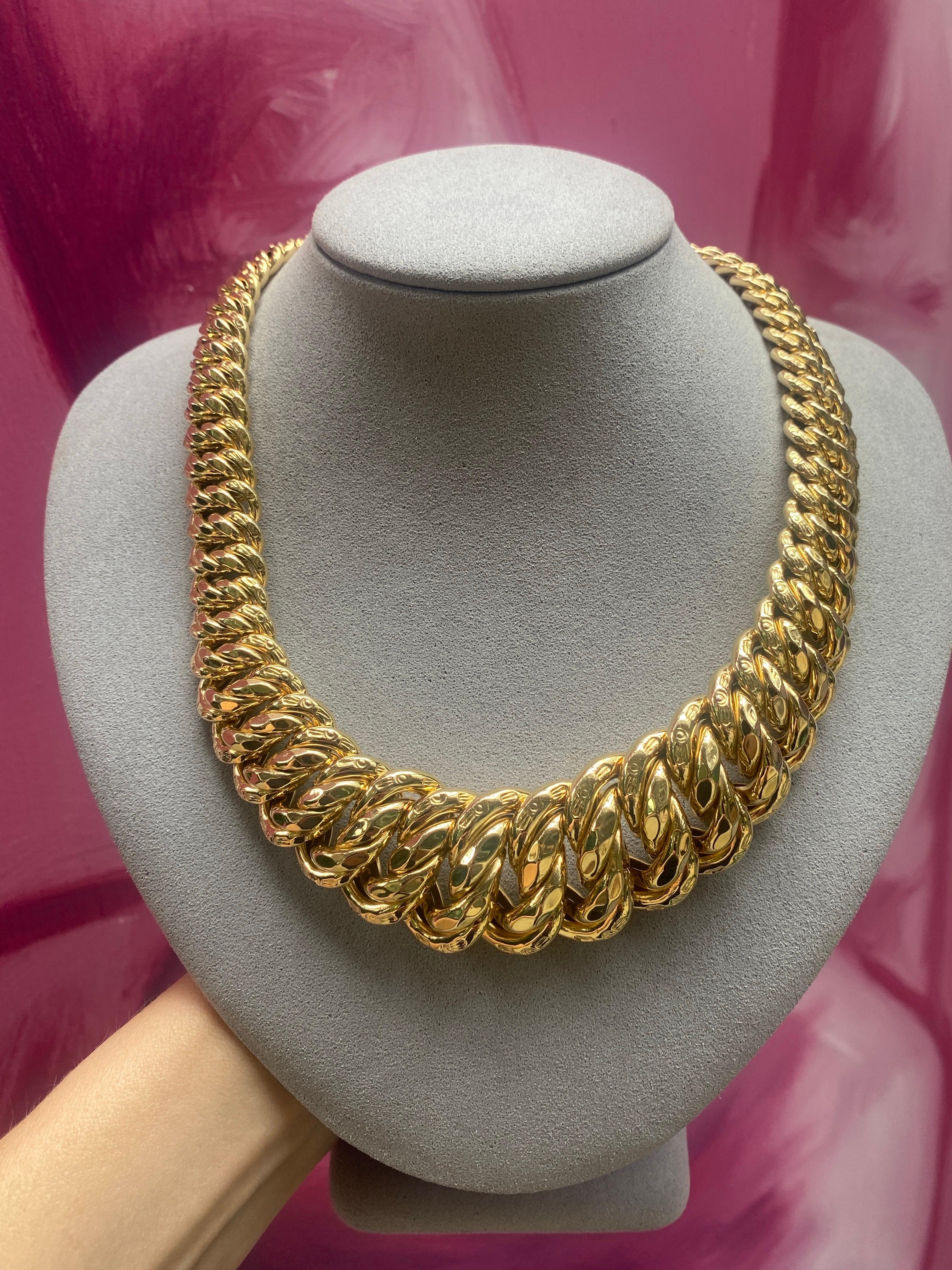 Collier italien en or jaune 14 carats en vente 9
