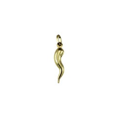 Vintage 14 Karat Yellow Gold Italian Horn Charm #19129
