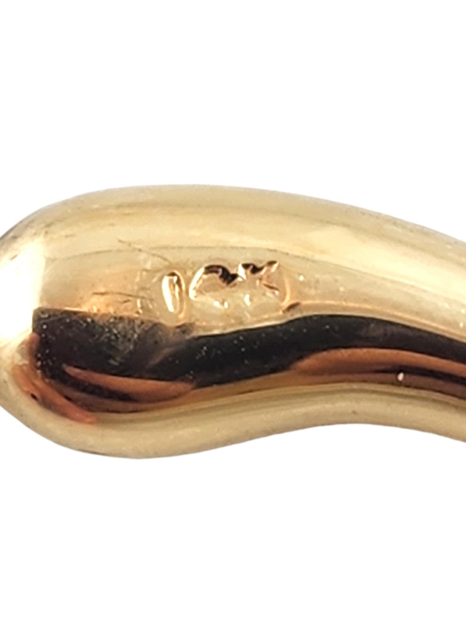 Women's 14 Karat Yellow Gold Italian Horn Charm #19294