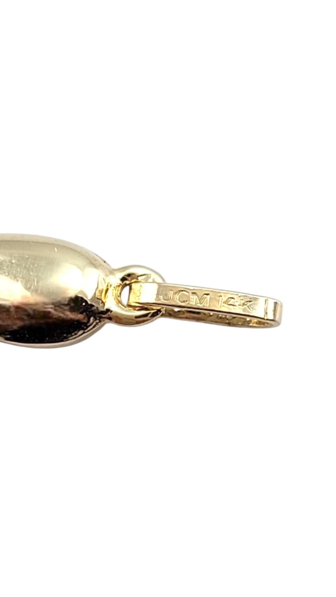 Dije de cuerno italiano de oro amarillo de 14 quilates #22259 en Bueno estado para la venta en Washington Depot, CT