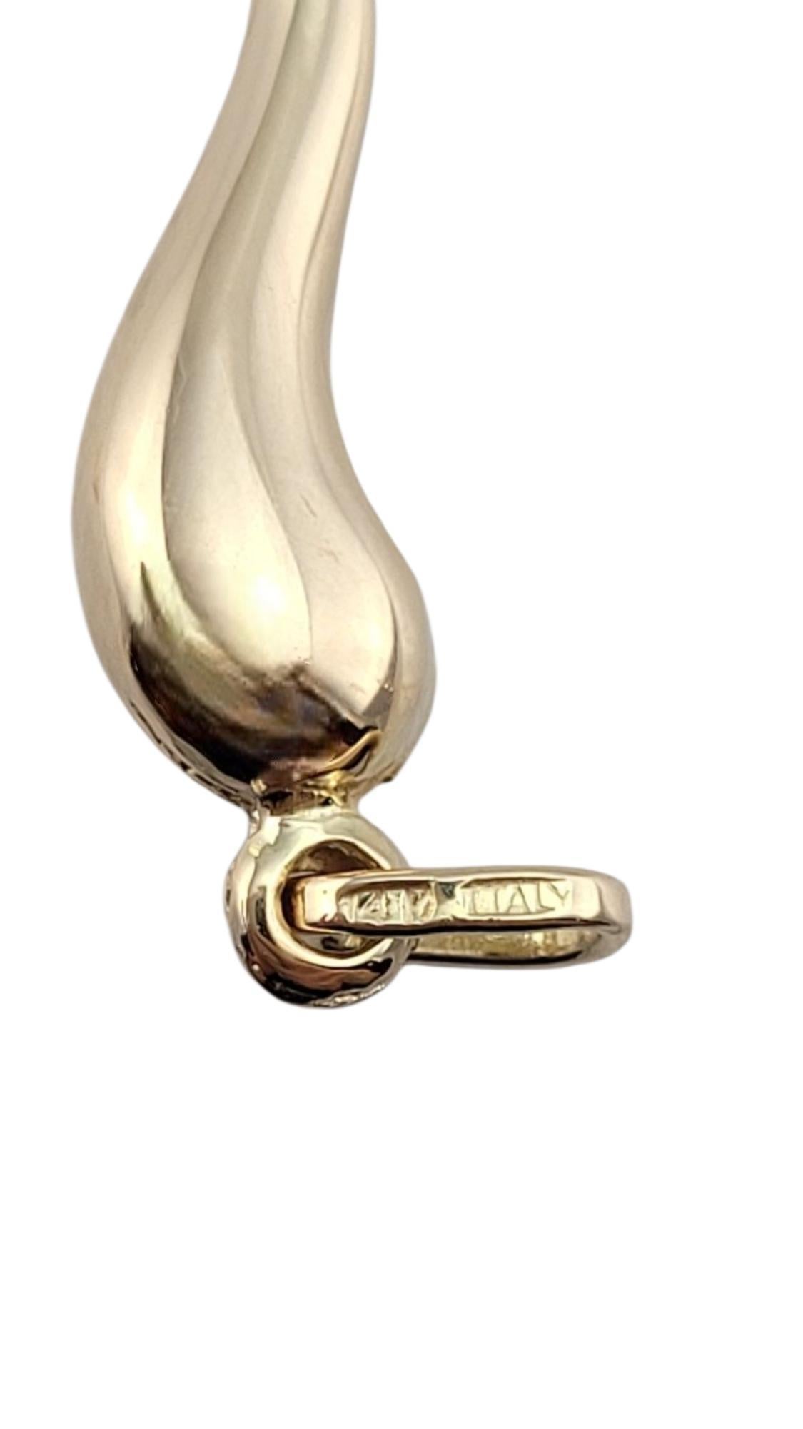 Amuleto de cuerno italiano de oro amarillo de 14 quilates #22260 en Bueno estado para la venta en Washington Depot, CT