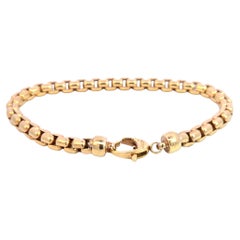 14 Karat Yellow Gold Italian Link Bracelet