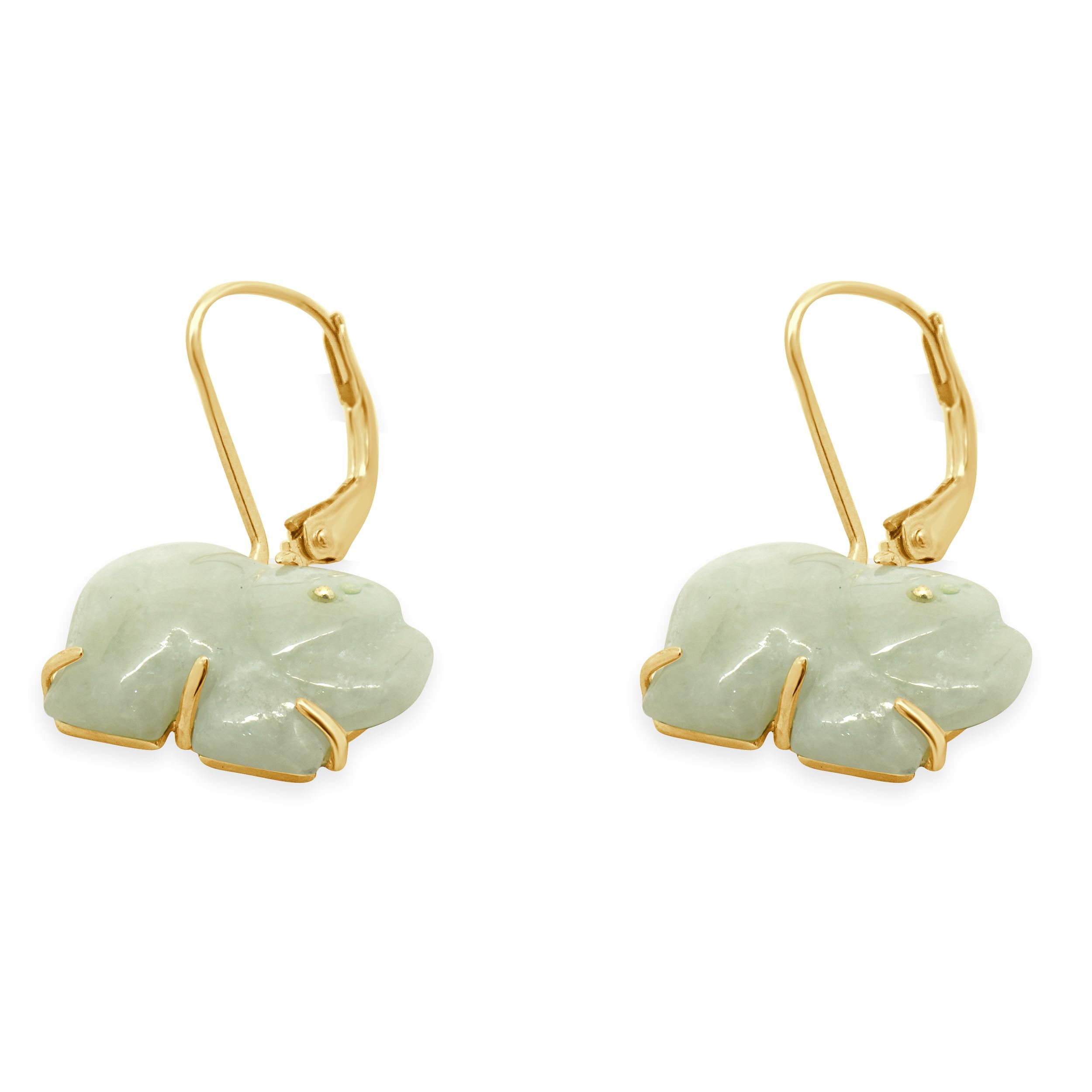 Designer: custom
Material: 14K yellow gold
Dimensions: earrings measure 27.3mm x 17.9mm
Weight: 4.45 grams
