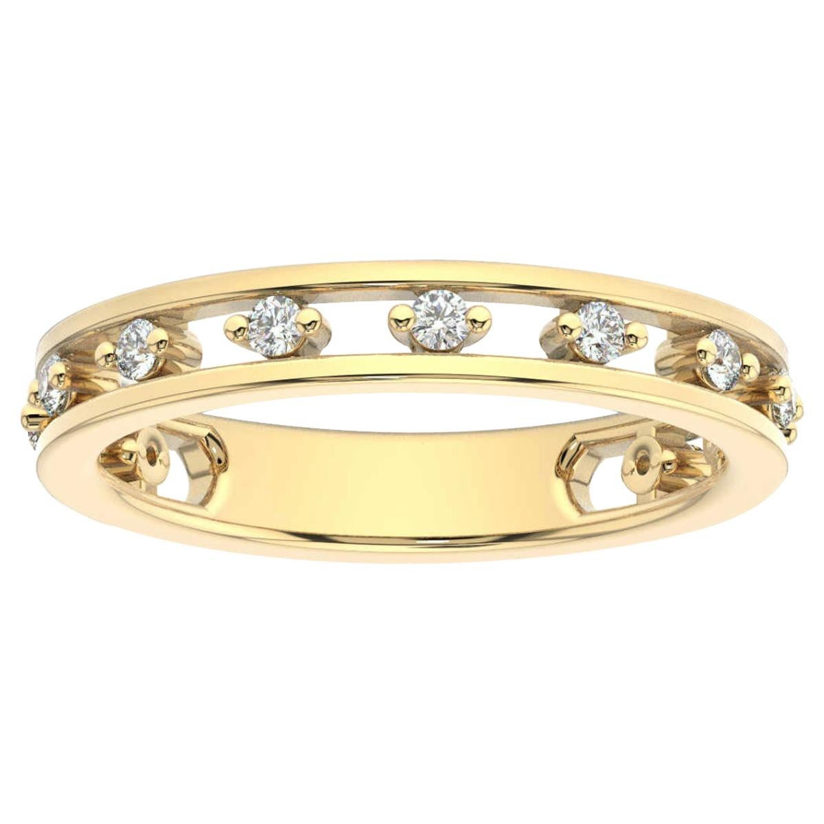 14 Karat Yellow Gold Janet Floating Diamond Ring '1/5 Carat' For Sale