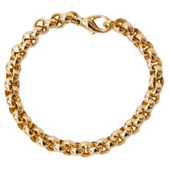 Bracelet à maillons en or jaune 14 carats Jasseron