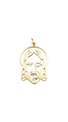 Vintage 14 Karat Yellow Gold Jesus Pendant #21323