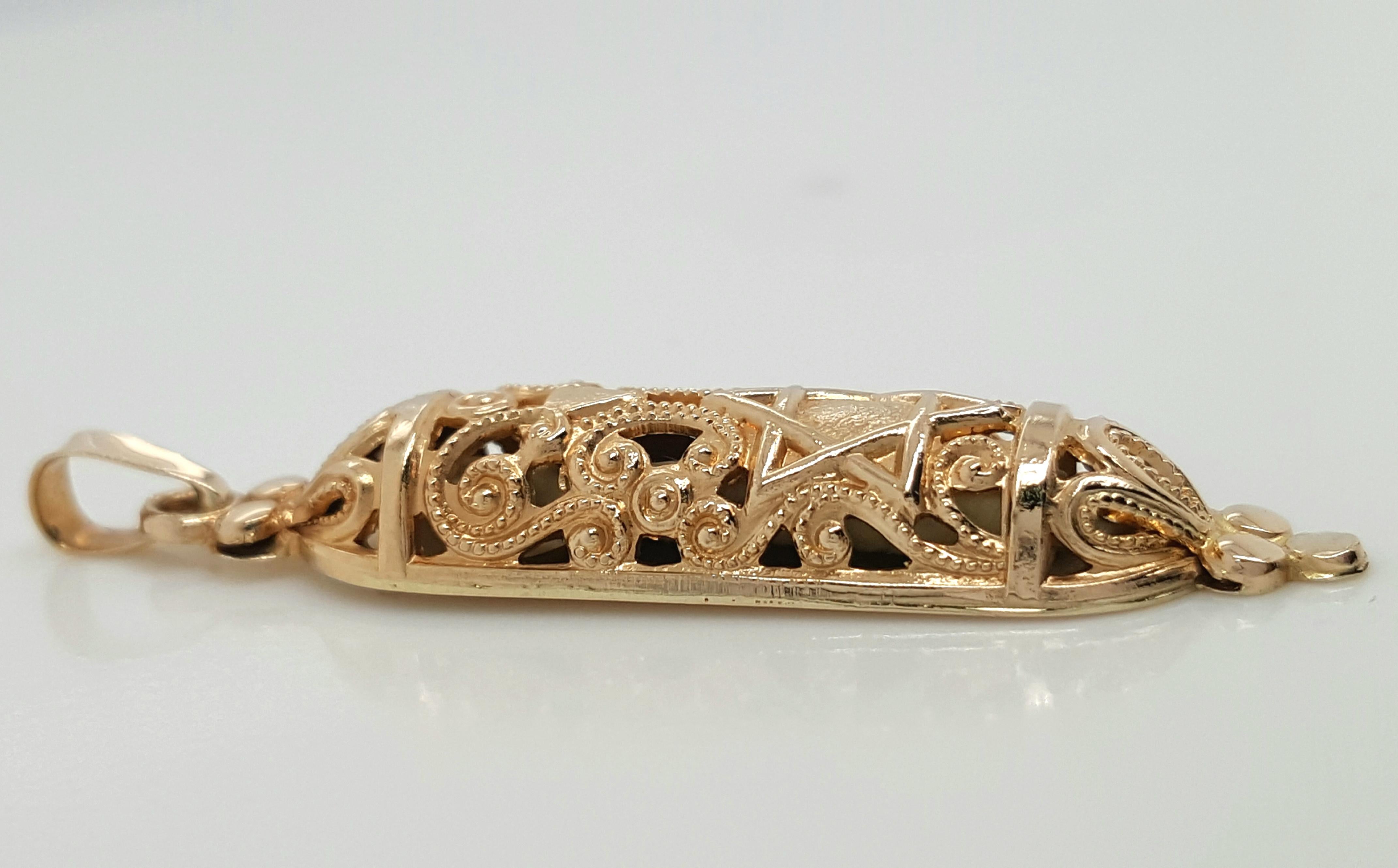 art deco mezuzah