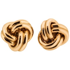 14 Karat Yellow Gold "Knot" Cufflinks
