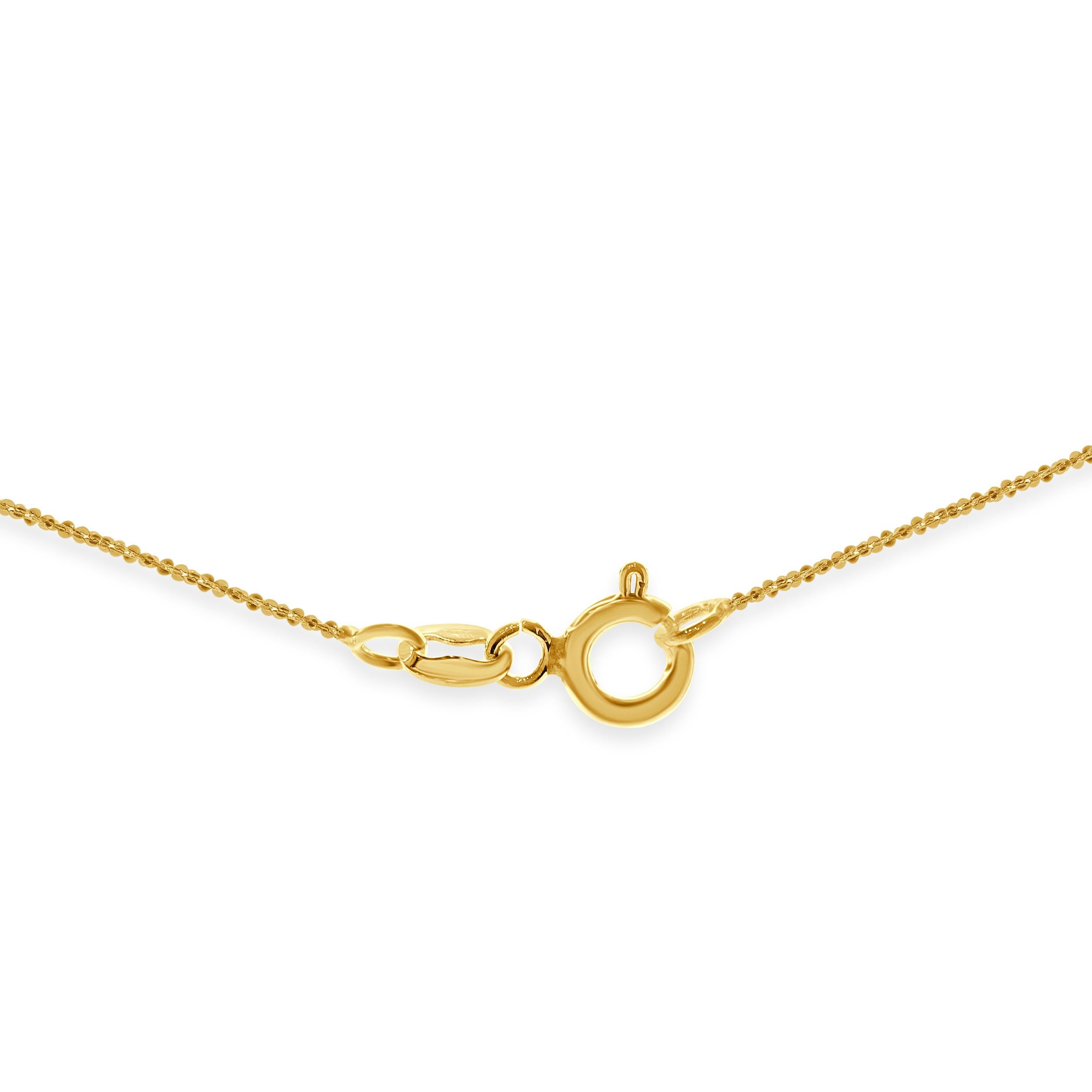 14 Karat Yellow Gold Knot Necklace In Excellent Condition For Sale In Scottsdale, AZ