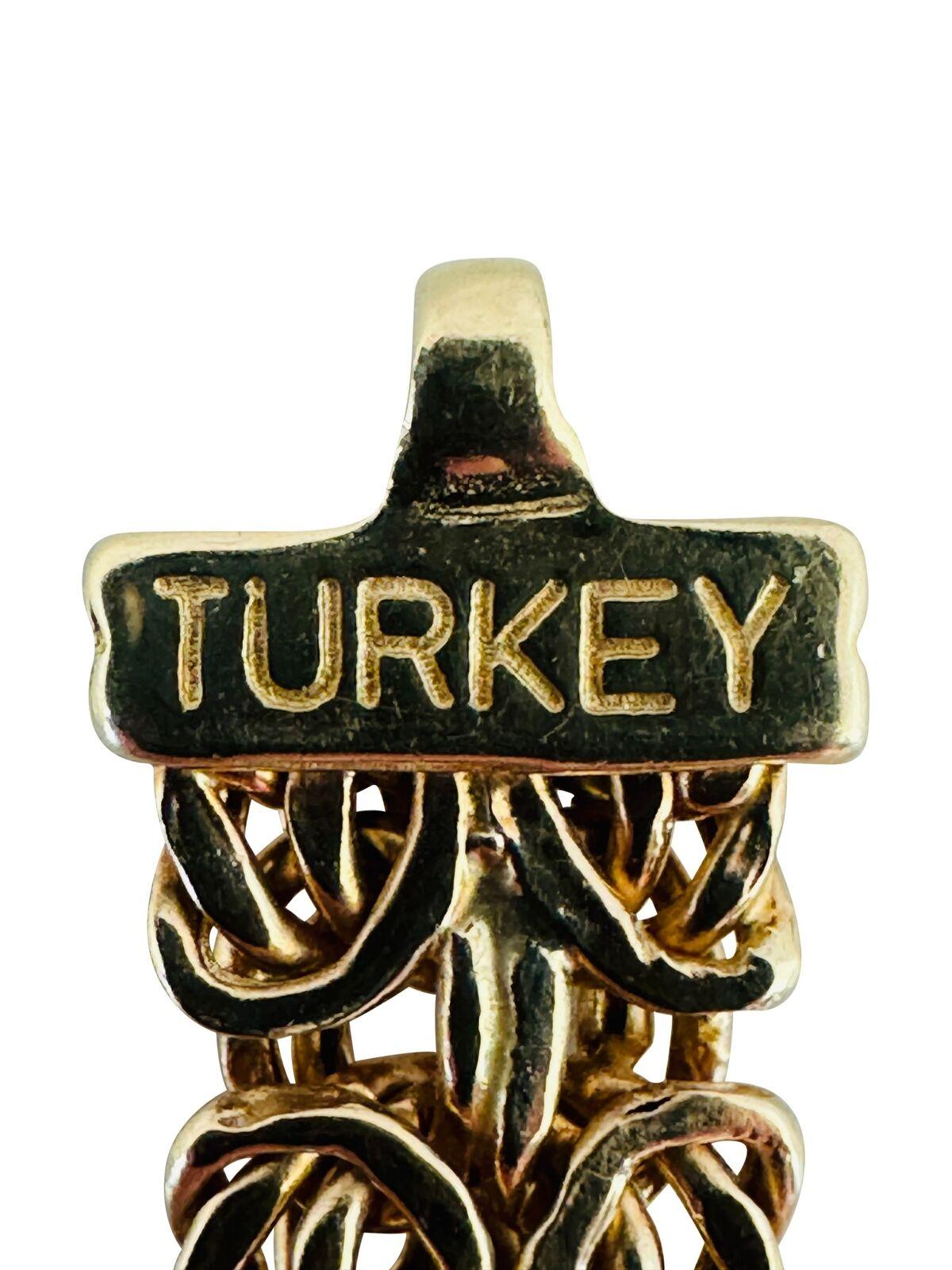 14 Karat Gelbgold Damen Byzantinisches Gliederarmband Turkey 4