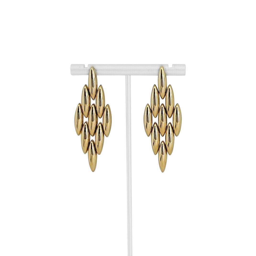 14k Gelbgold 12,6g Damen baumeln Marquise Panther Link Ohrringe Italien

Zustand:  Ausgezeichneter Zustand, professionell gereinigt und poliert
Metall:  14k Gold (markiert und professionell getestet)
Gewicht:  12.6g
Länge:  2.2 Zoll
Breite:   .8