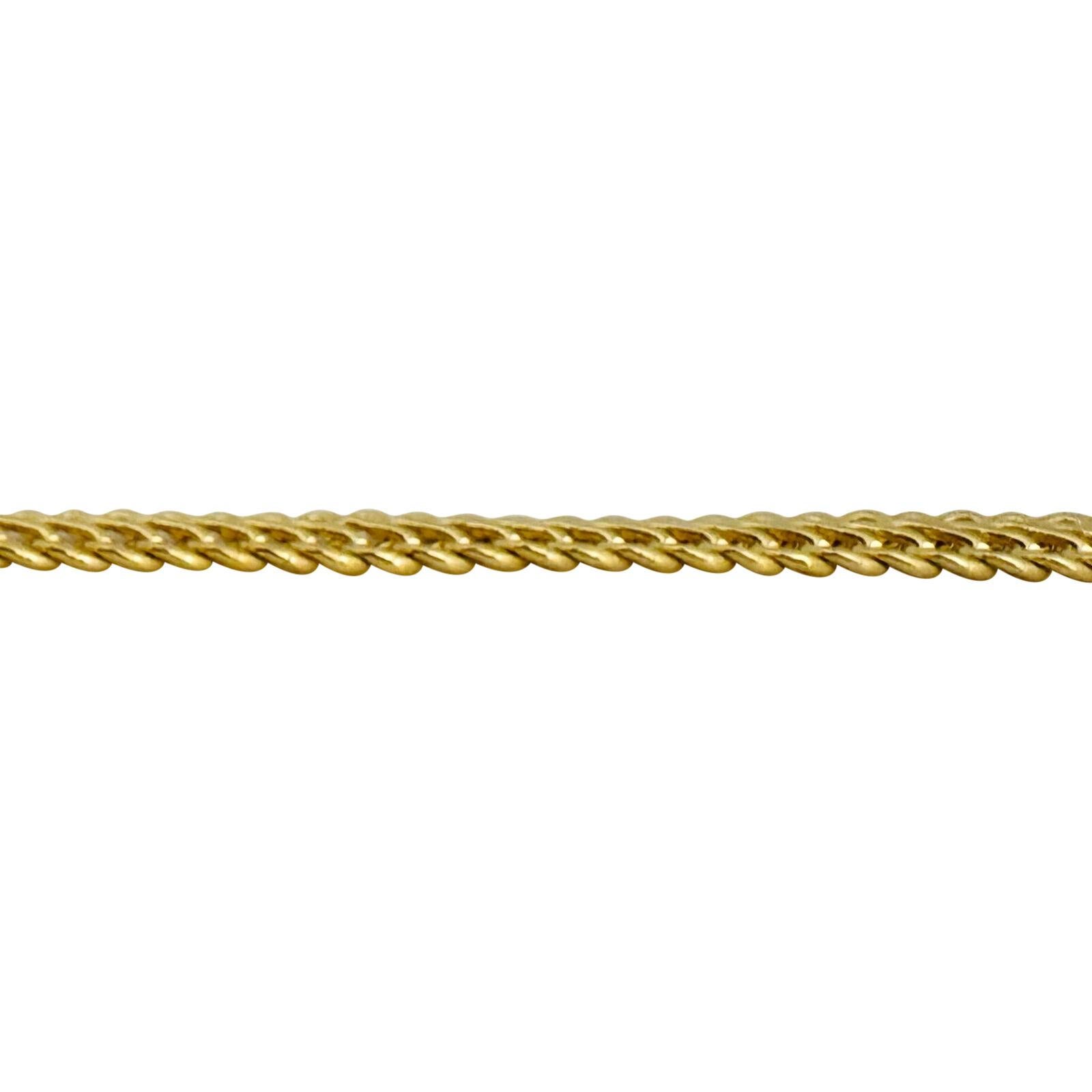 14 Karat Yellow Gold Ladies Fancy Double Curb Link Bracelet Italy  Bon état à Guilford, CT