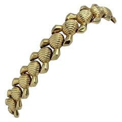 14 Karat Yellow Gold Ladies Fancy Link Bracelet