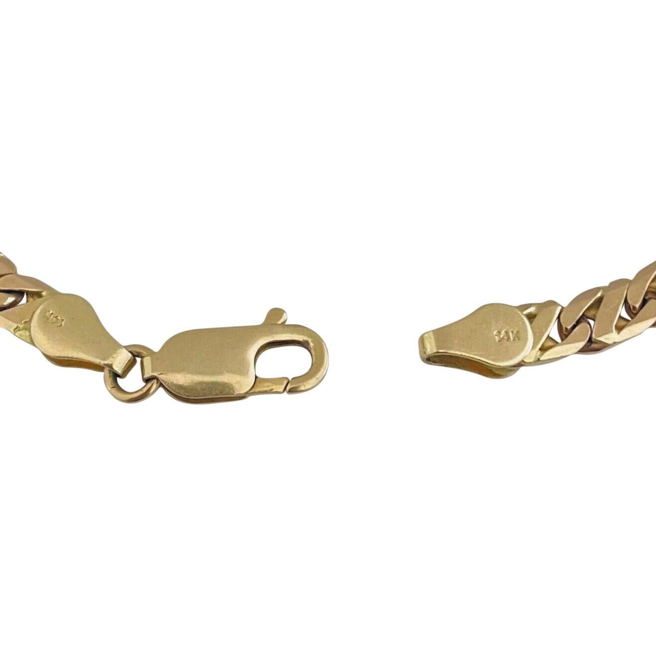 Women's 14 Karat Yellow Gold Ladies Fancy Mariner Gucci Link Bracelet Italy