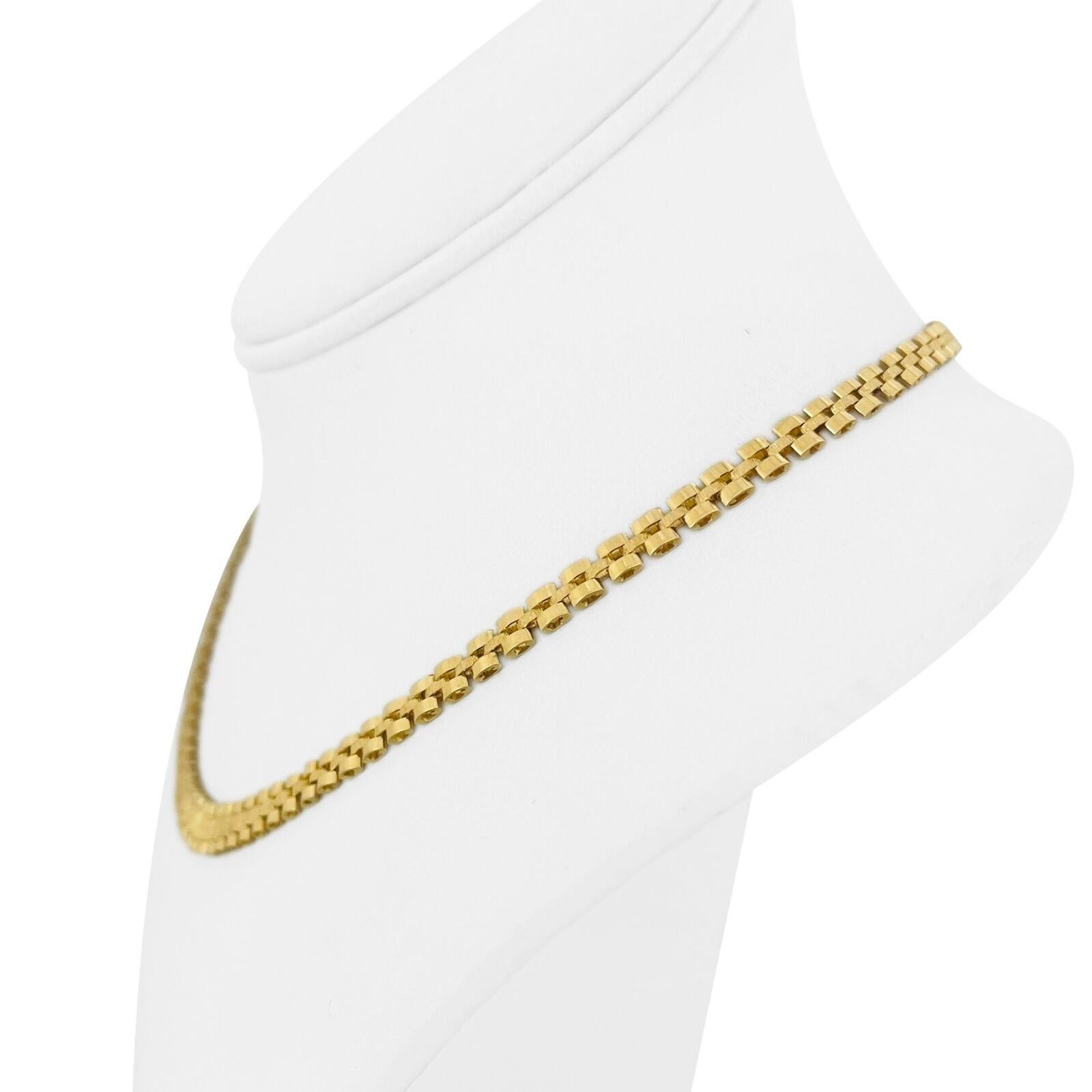 14k Yellow Gold 17.3g Ladies Graduated Presidential Link Necklace Italy 17