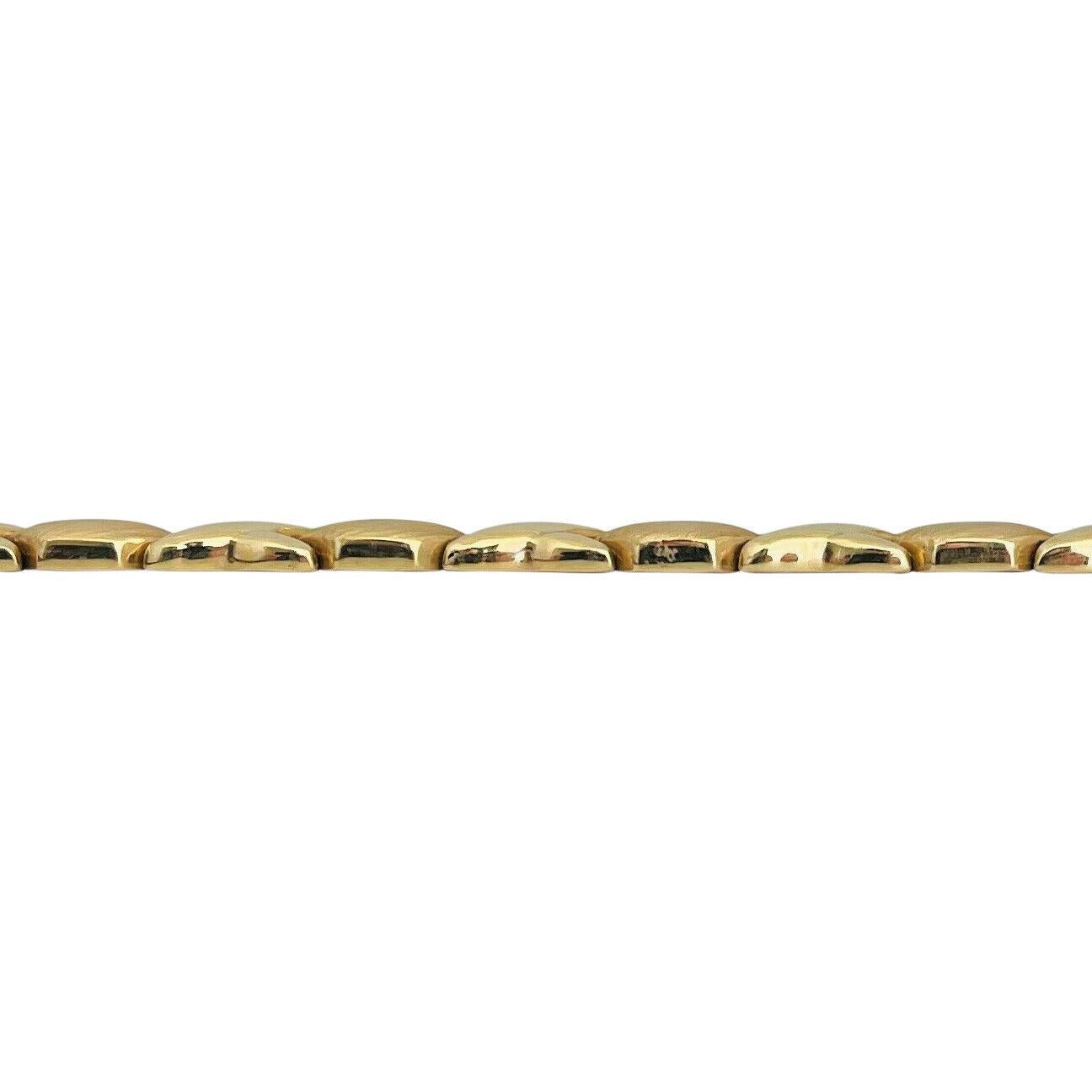 14 Karat Gelbgold Damen Hugs and Kisses XO Gliederhalskette, Italien für Damen oder Herren