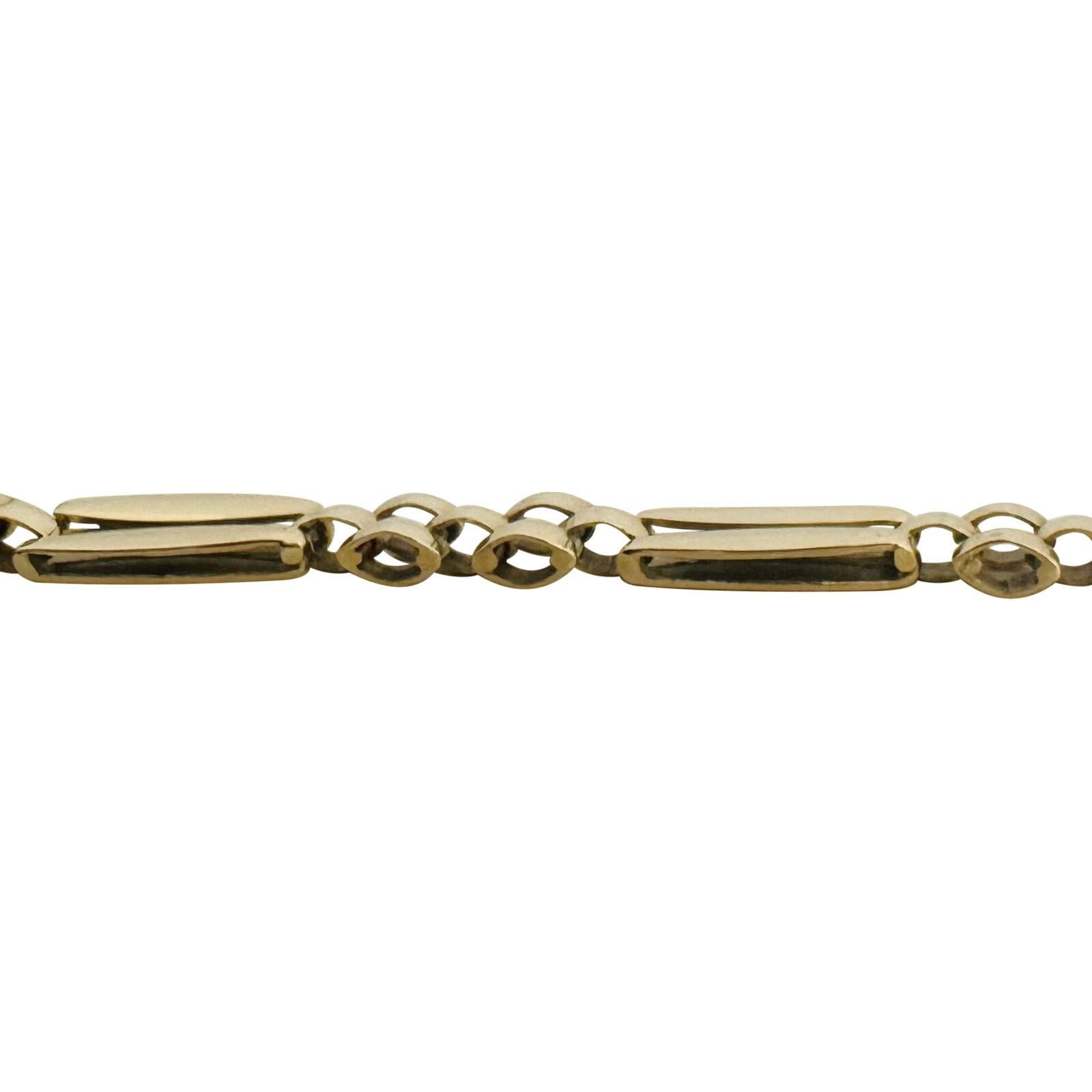 14 Karat Gelbgold Damen poliertes, ausgefallenes Panther-Gliederarmband Italien im Zustand „Gut“ in Guilford, CT