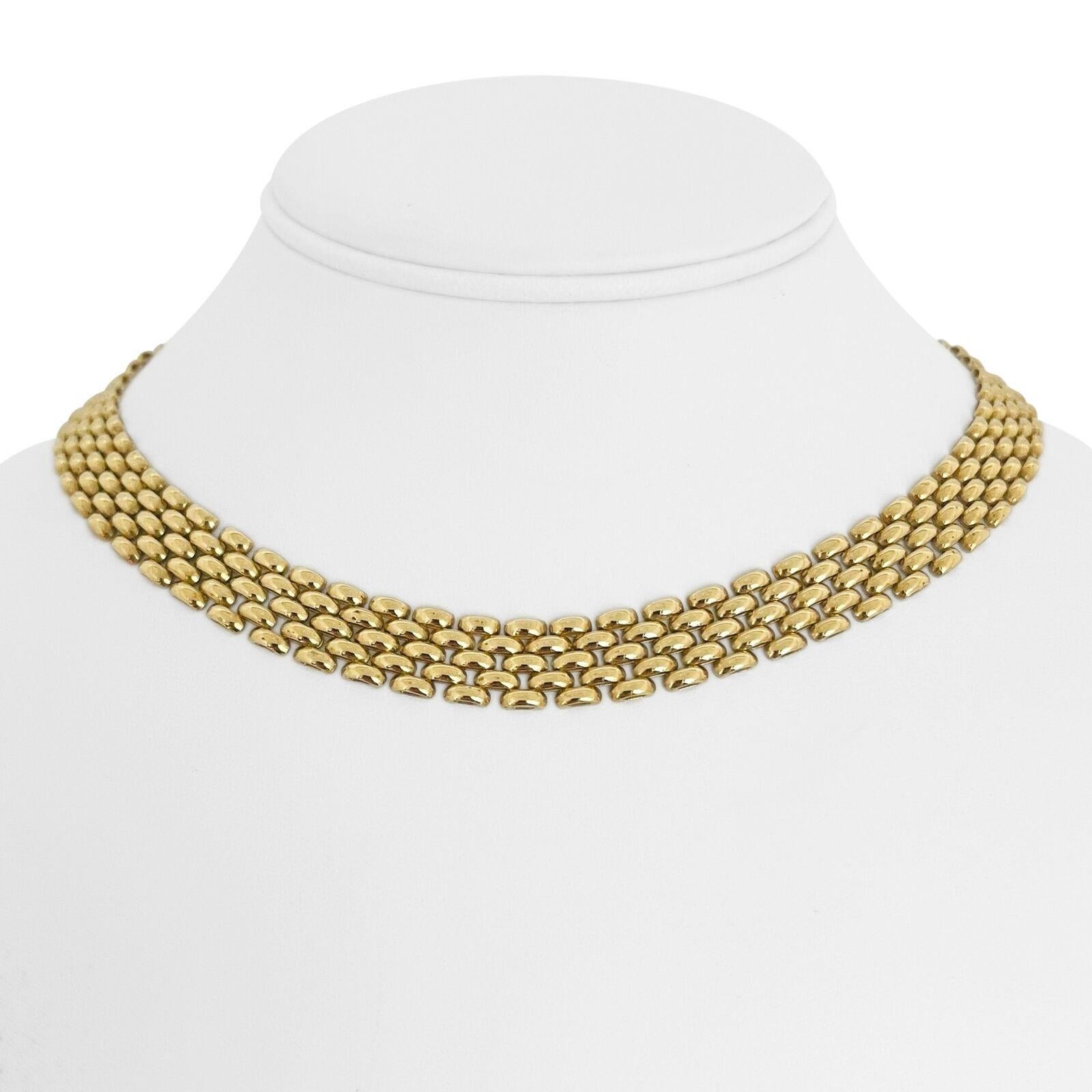 14k Gelbgold 34.9g Damen poliert 11.5mm Panther Link Halskette Italien 16