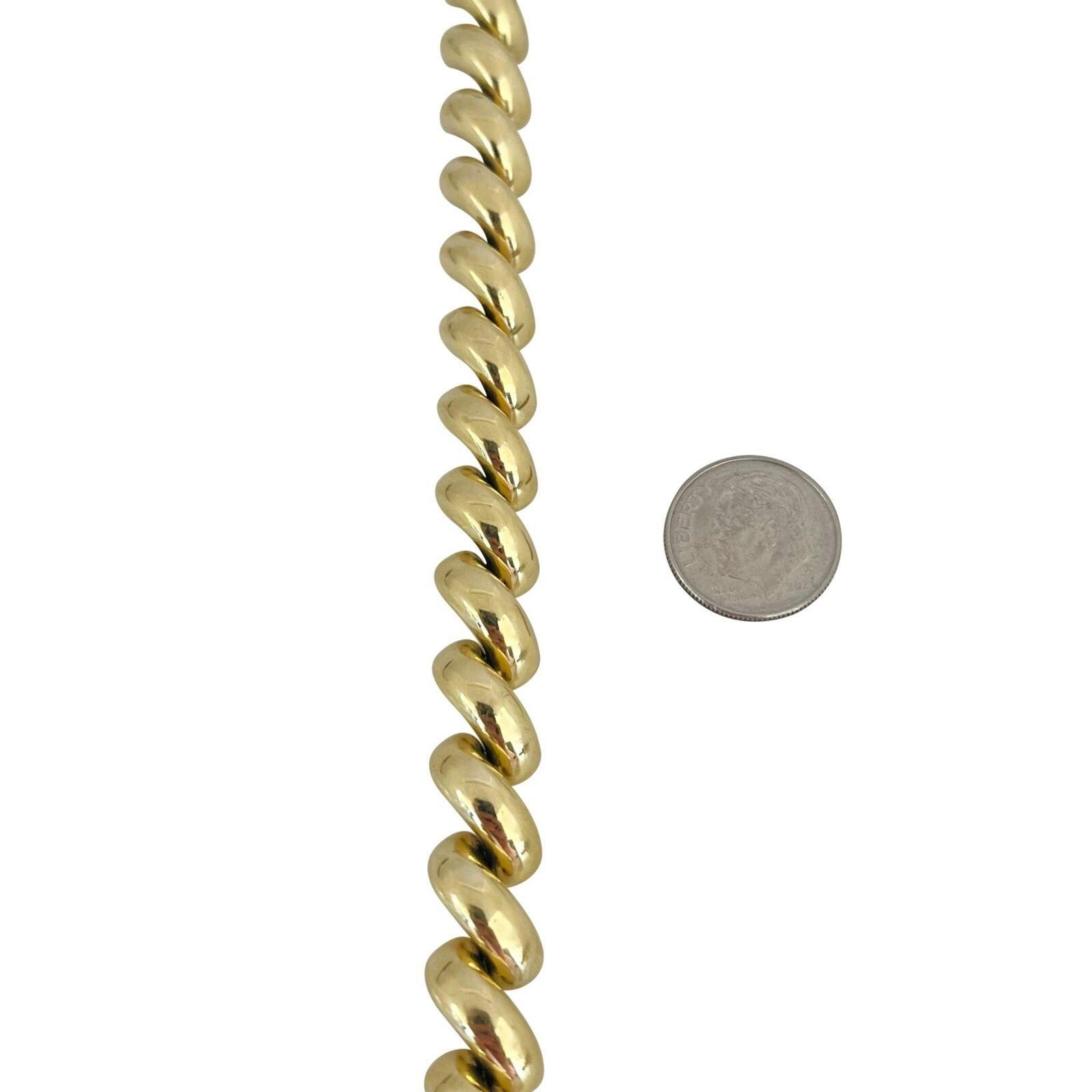 14 Karat Gelbgold Damen-Gliederarmband San Marco Italien 1