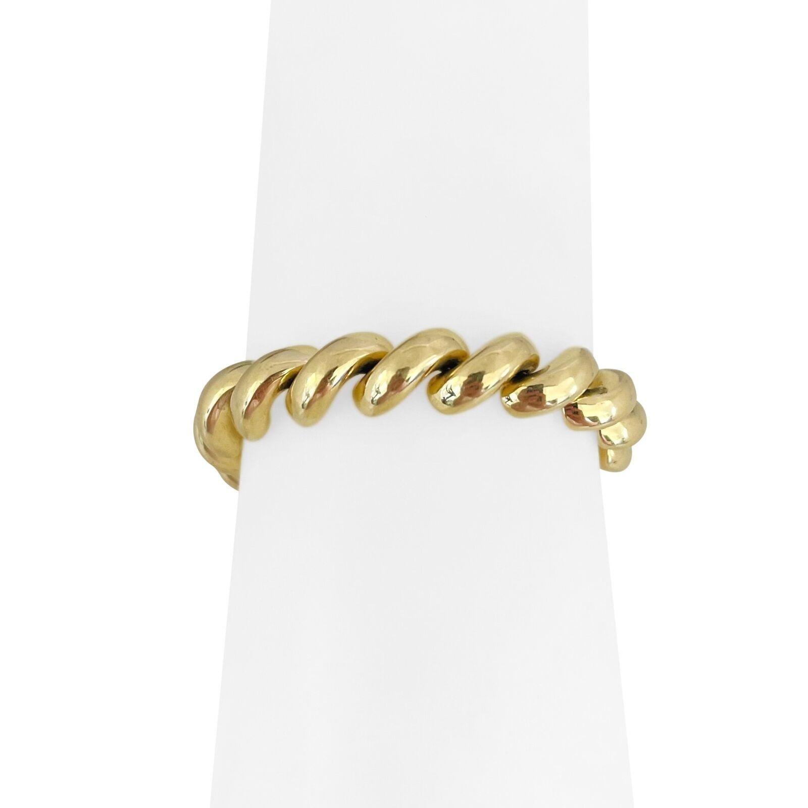 14 Karat Gelbgold Damen-Gliederarmband San Marco Italien 4