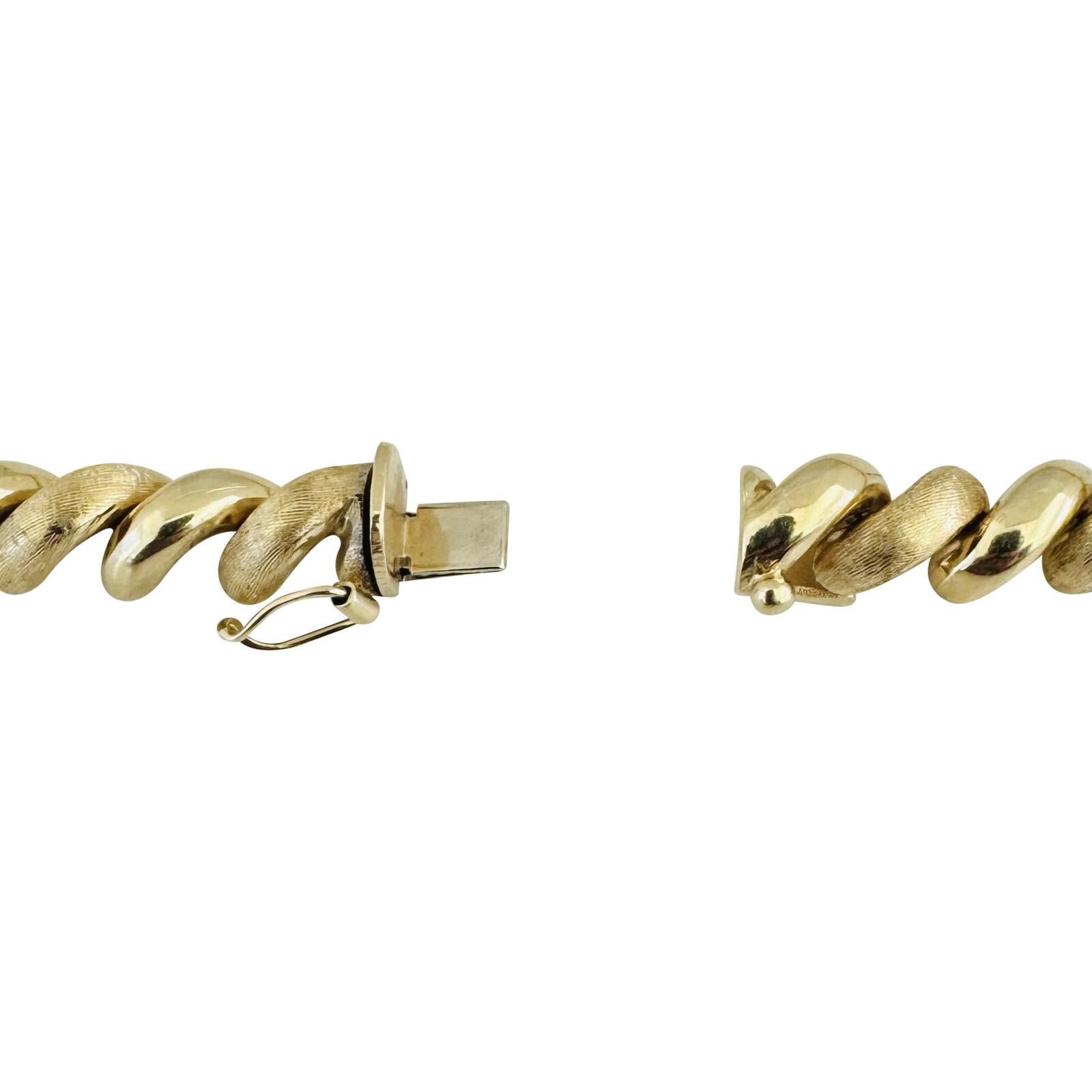 14 Karat  Gelbgold Damen San Marco Gliederhalskette Italien 3