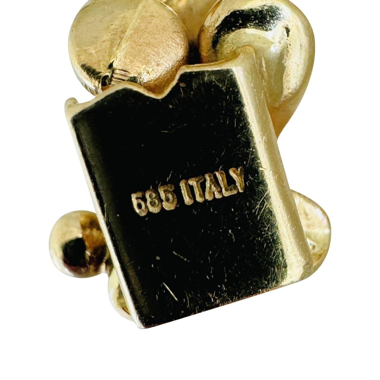 14 Karat  Gelbgold Damen San Marco Gliederhalskette Italien 4