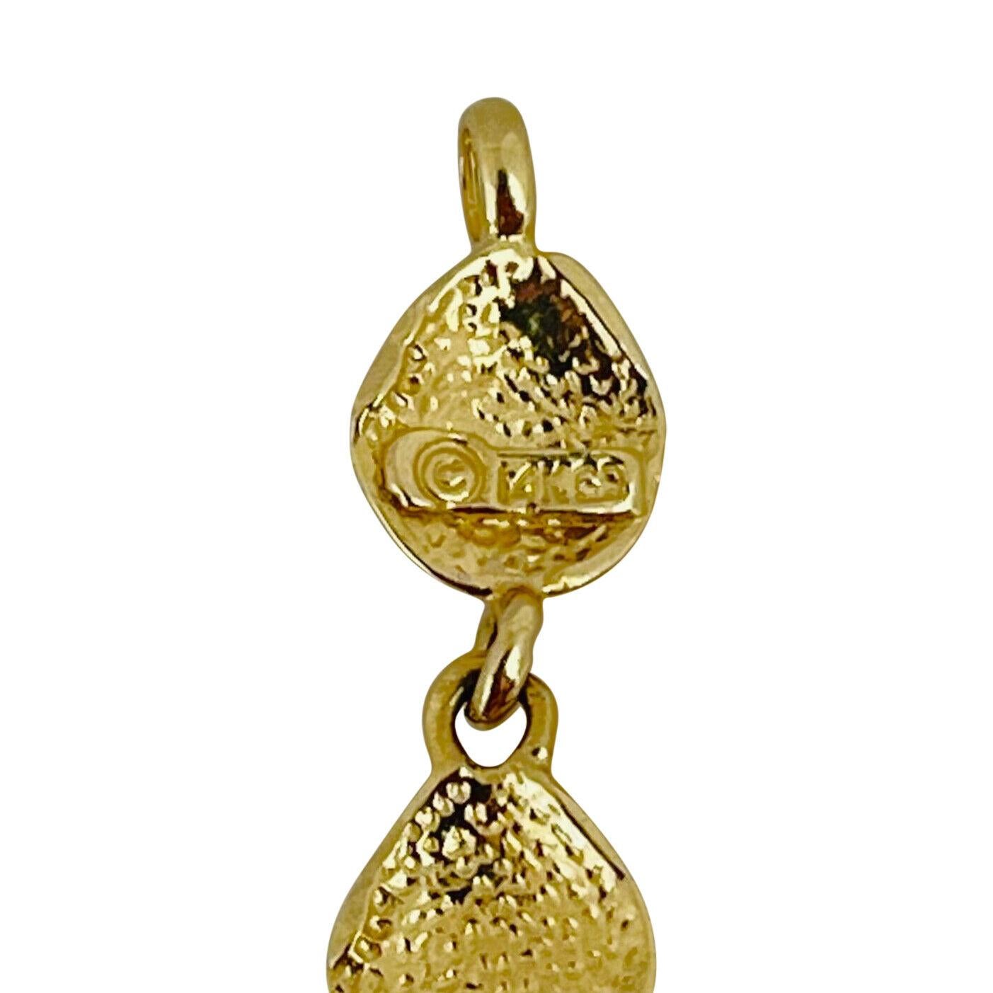 Collar de eslabones de concha de vieira para mujer en oro amarillo de 14 quilates 3