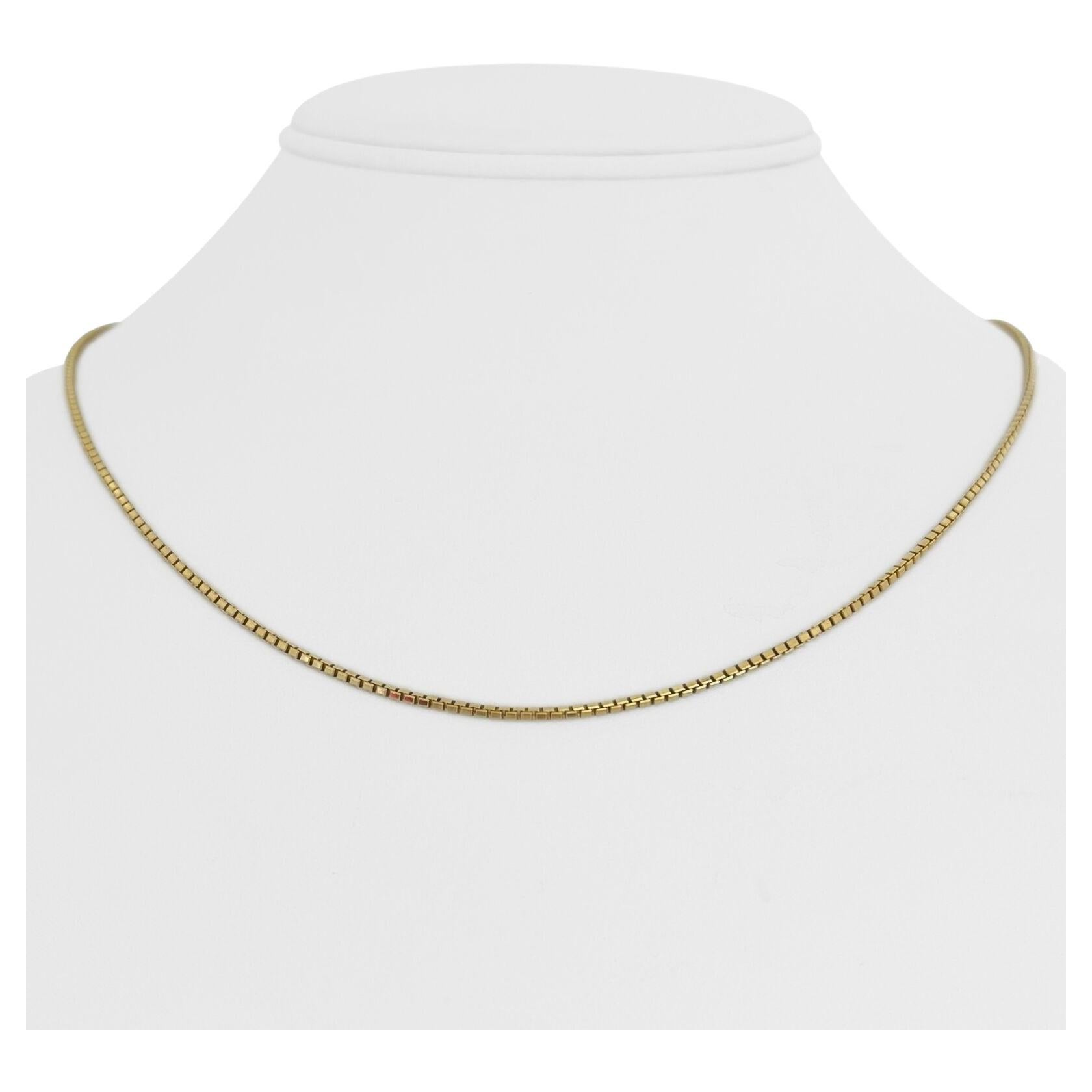 Thin gold box chain Clearance