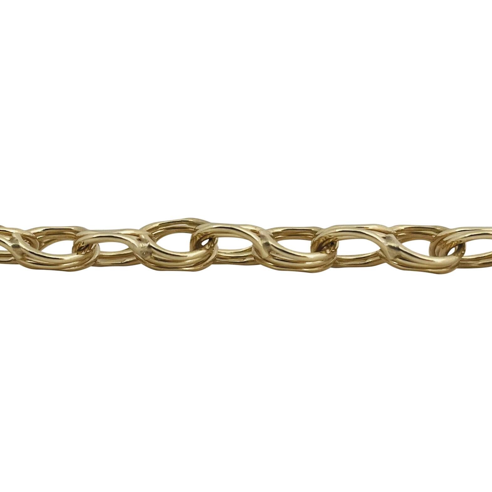 triple link charm bracelet