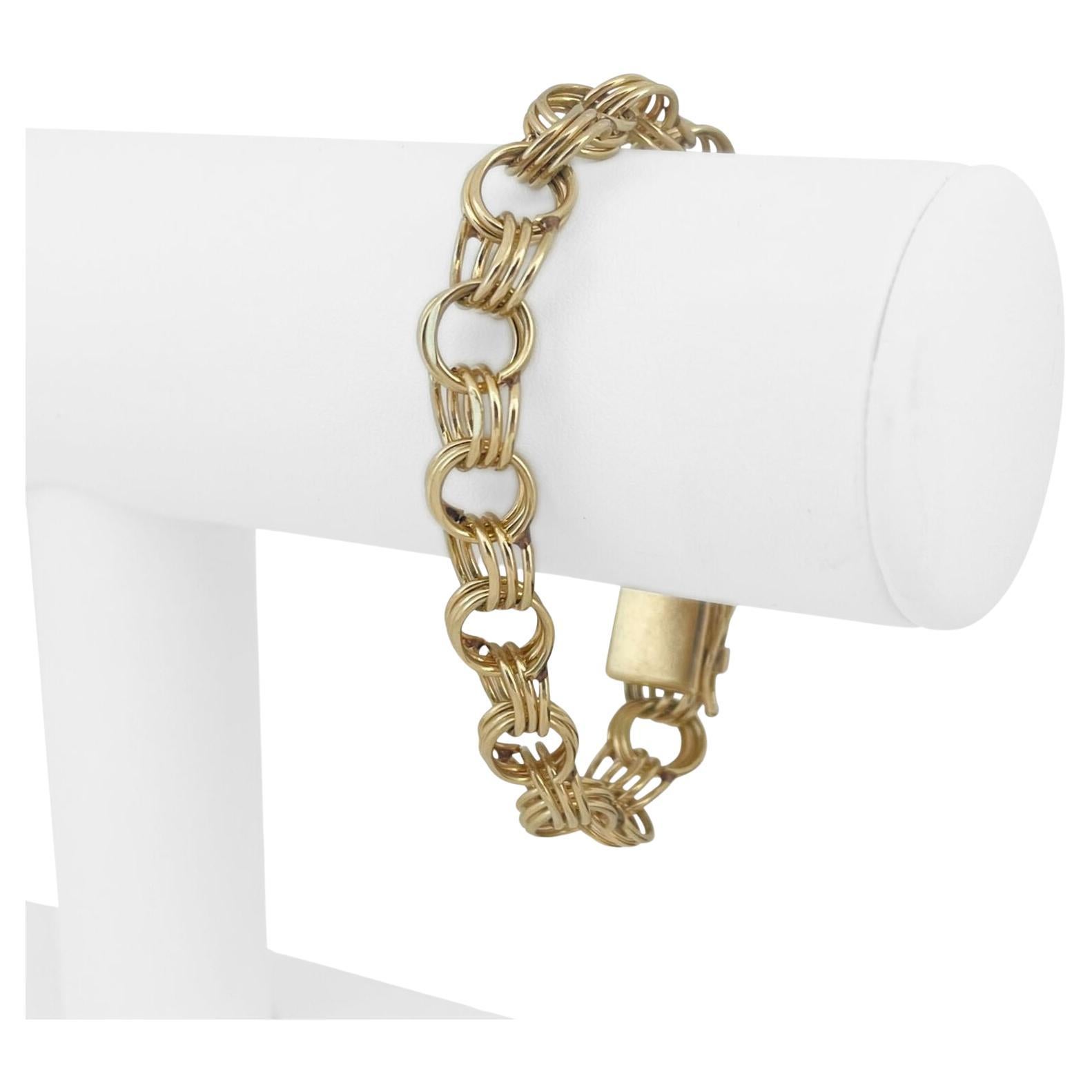 14 karat gold charm bracelet deals