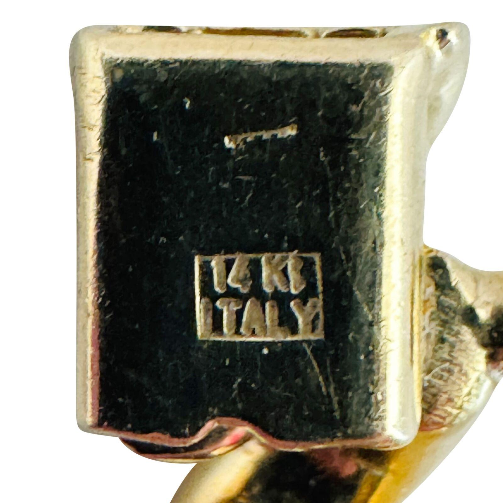 14 Karat Gelbgold Damen Vintage San Marco Gliederhalskette Italien 4