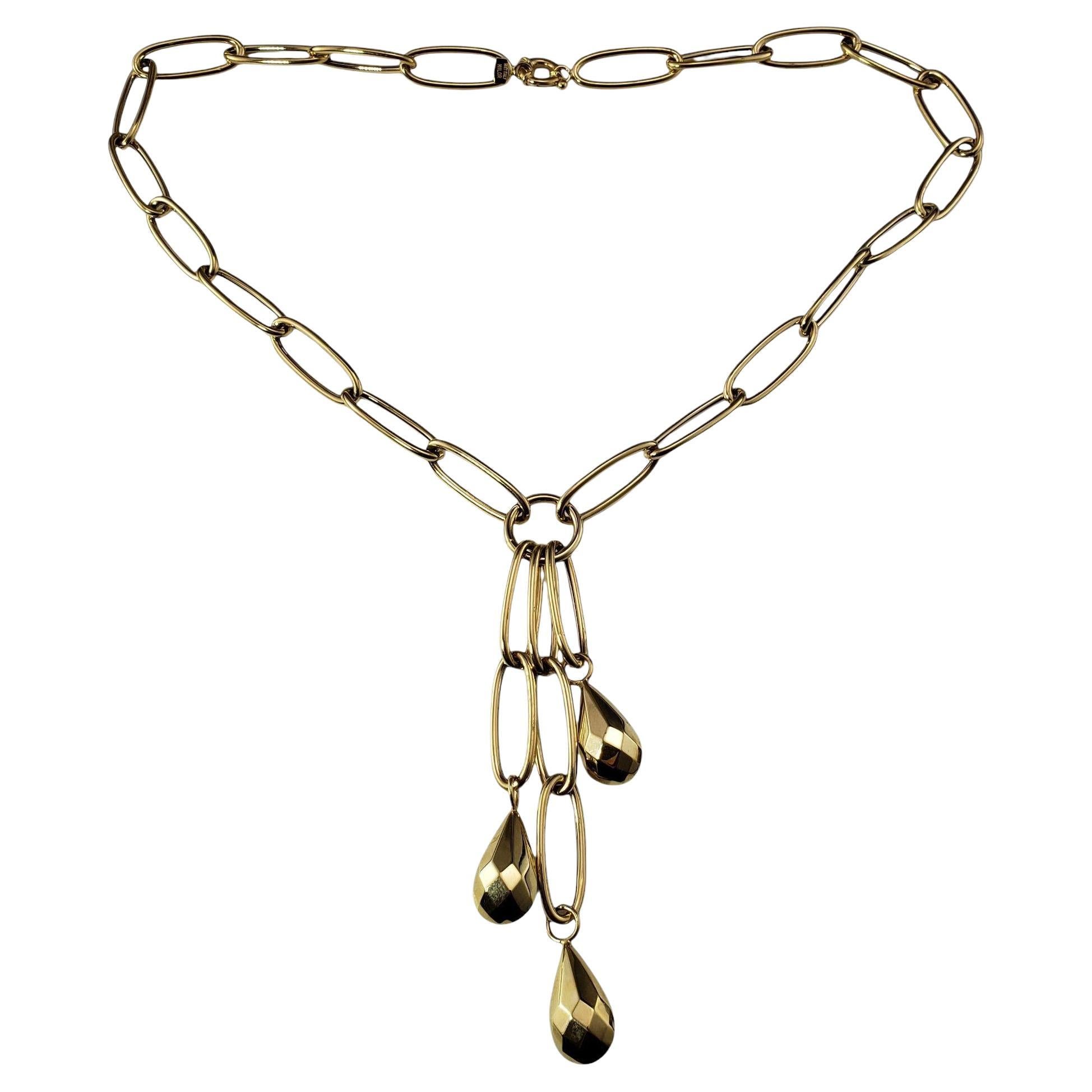 Collana a "Y" grande in oro giallo 14 carati A Link #21470