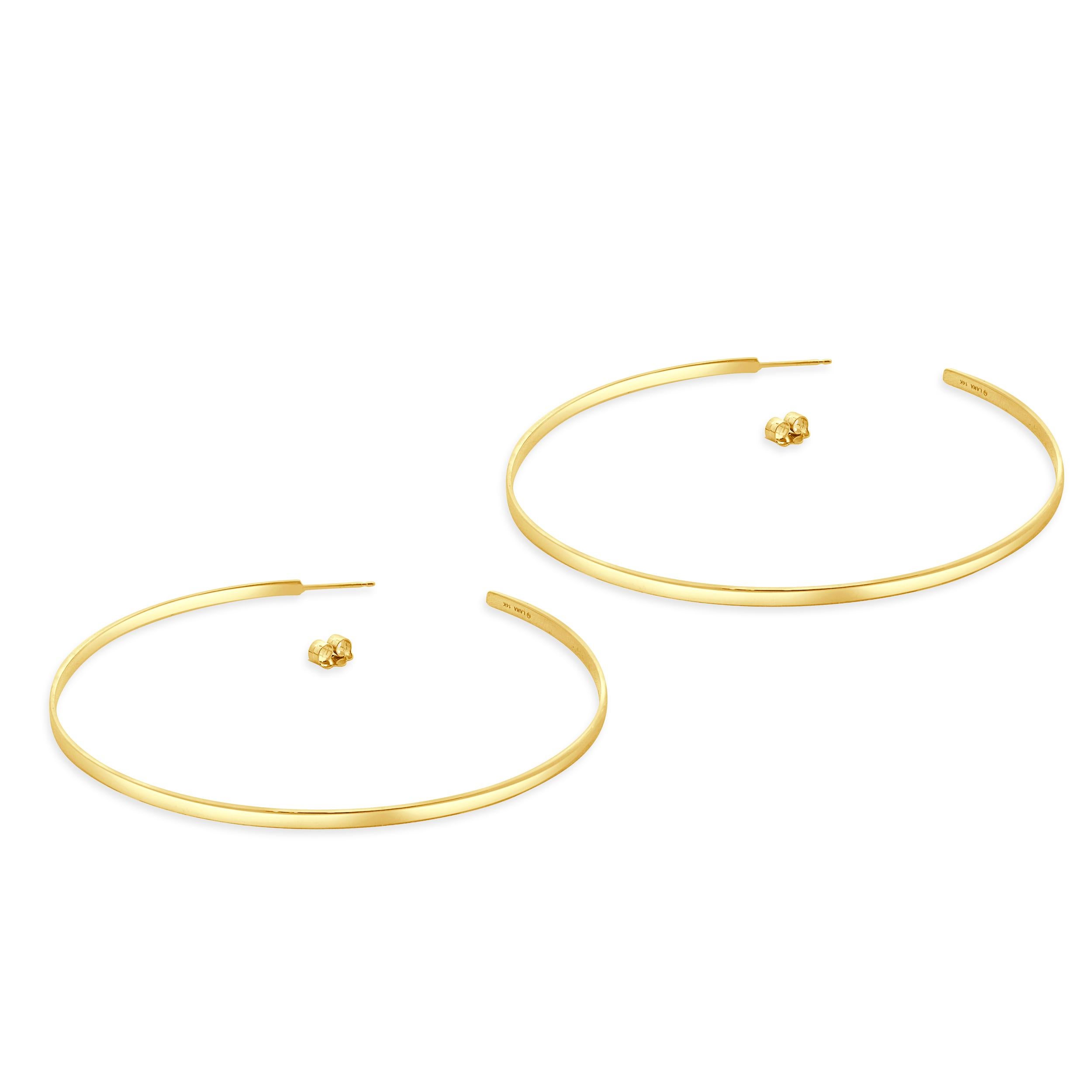 Boucles d'oreilles en or jaune 14 carats avec grand soleil levant Pour femmes en vente
