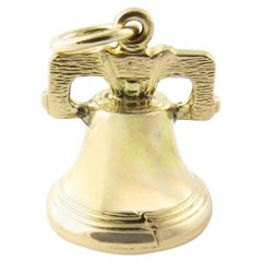 14 Karat Yellow Gold Liberty Bell Charm