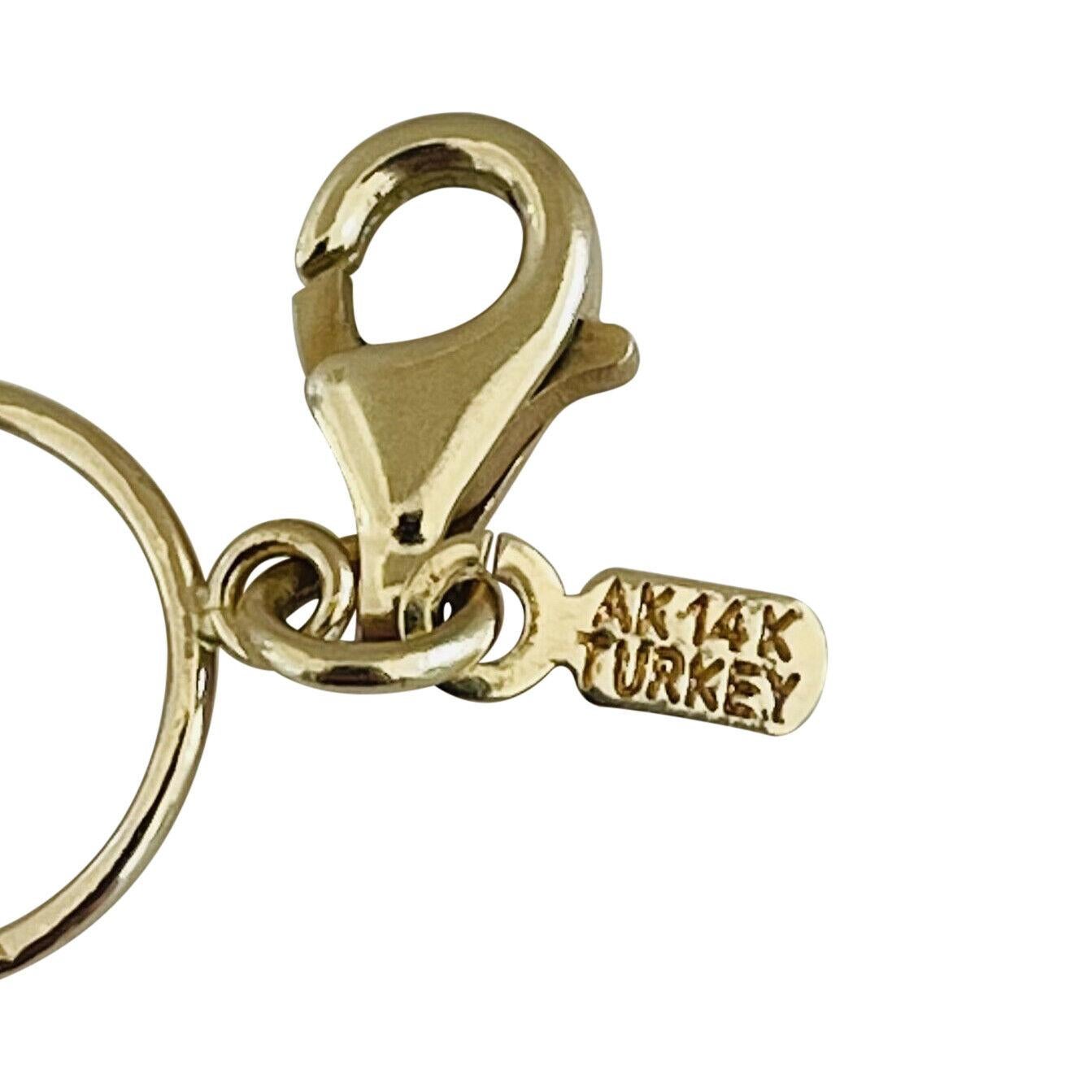 14 Karat Gelbgold Leuchte lange, mehrreihige Gliederhalskette Turkey 5