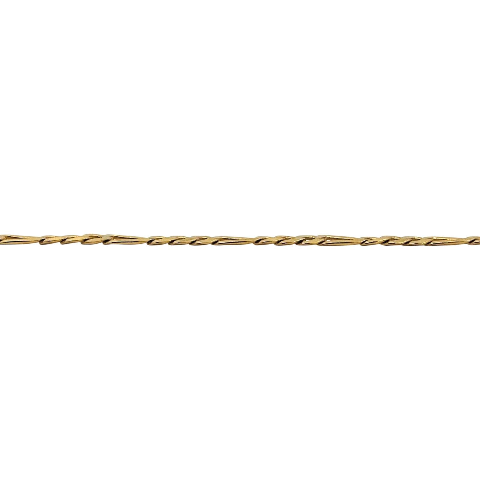 UnoAErre Figaro-Gliederkette aus 14 Karat Gelbgold, Italien Damen