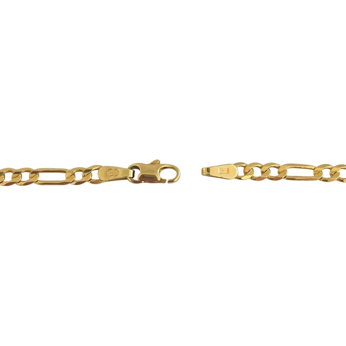 UnoAErre Figaro-Gliederkette aus 14 Karat Gelbgold, Italien 2