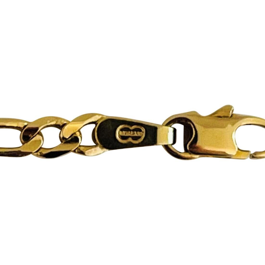 UnoAErre Figaro-Gliederkette aus 14 Karat Gelbgold, Italien 3