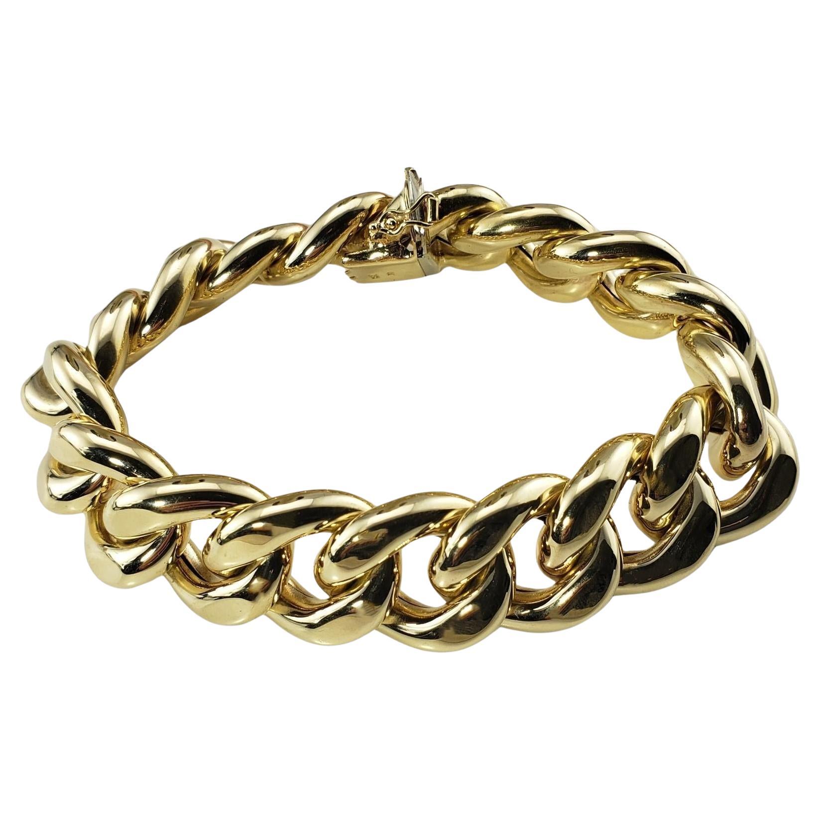 14 Karat Yellow Gold Link Bracelet #15885