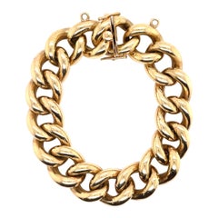 bracelet à maillons en or jaune 14 carats 53.4 grammes