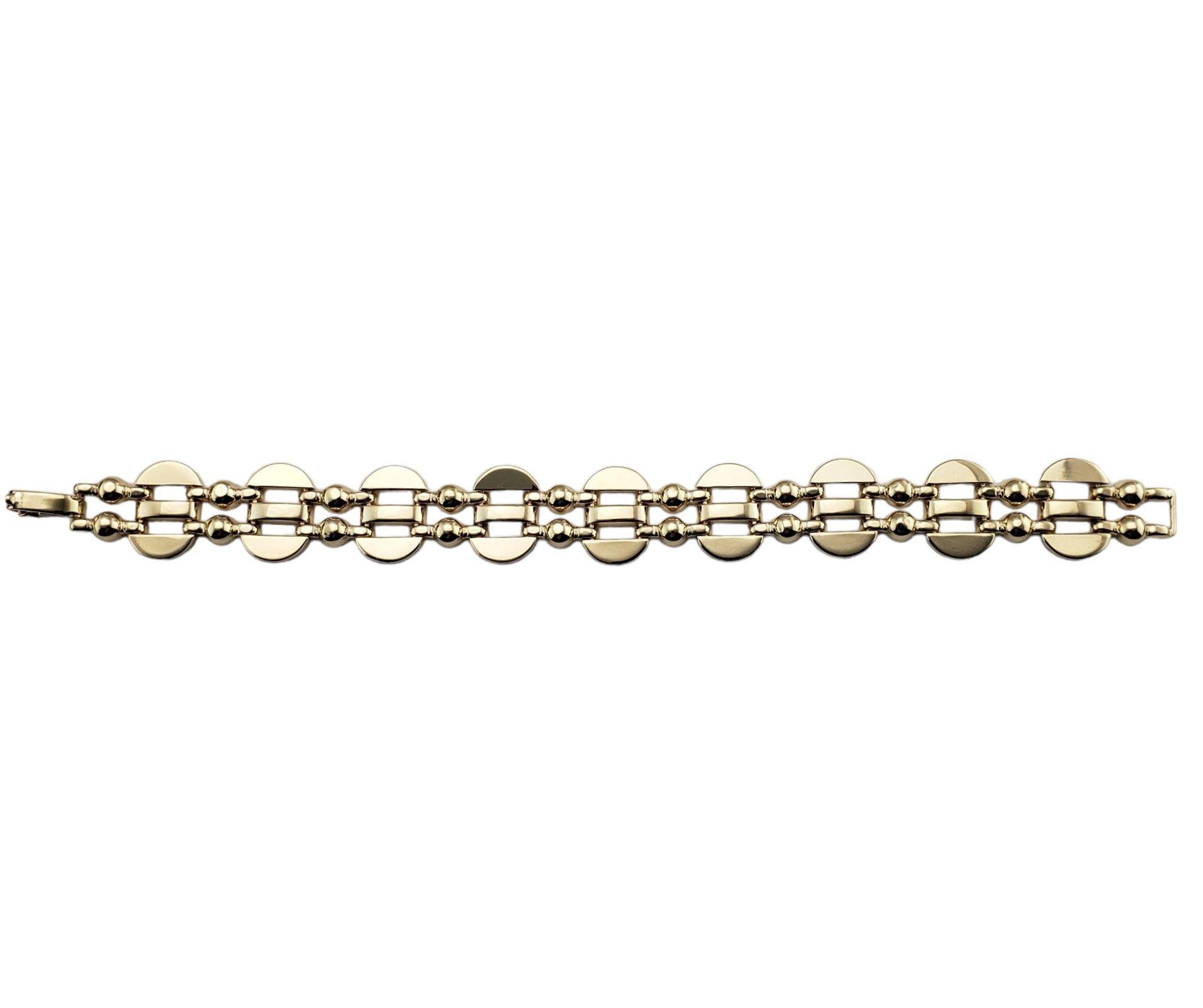 14 Karat Yellow Gold Link Bracelet 7